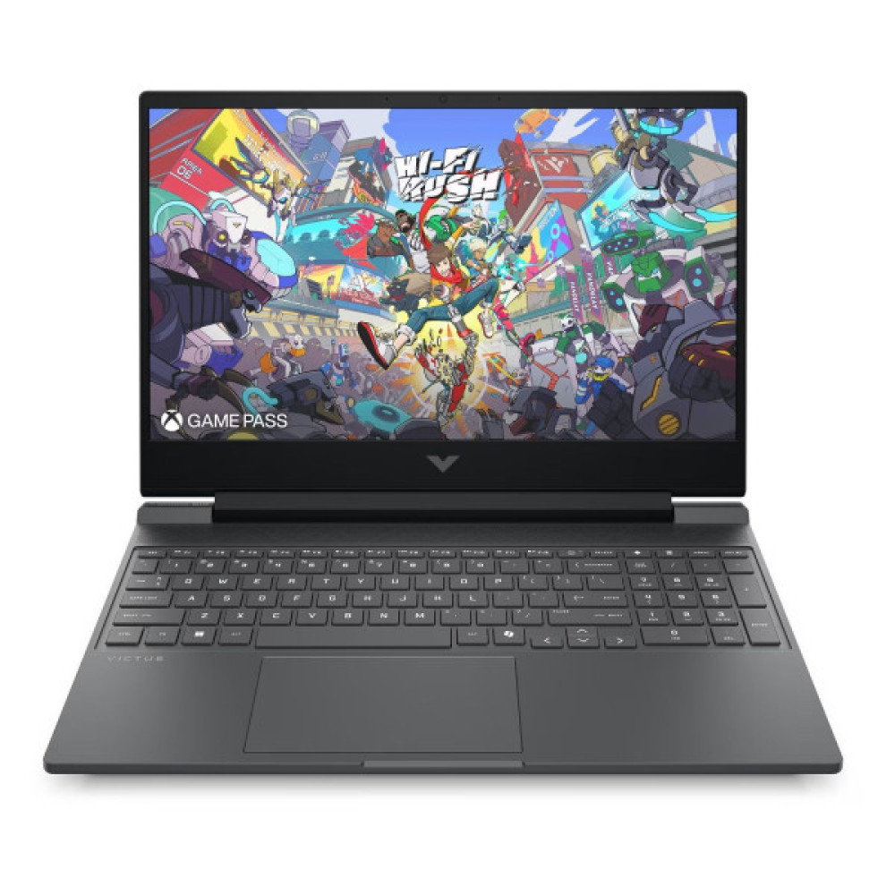 Ноутбук HP Victus 15-fa2084ua 15.6" FHD IPS AG, Intel 7-240H, 24GB, F1TB, NVD3050-6, DOS, сірий