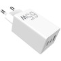 Зарядний пристрій Sigma 2xUSB-C PD65W + 1xUSB QC3.0 GaN X-power PS65-01 white (4827798637715)