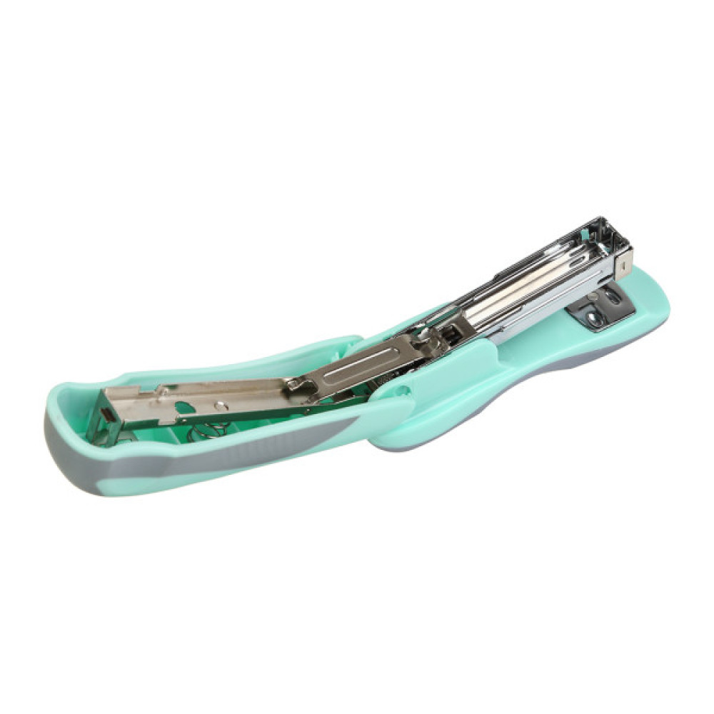 Степлер Buromax пластиковий PASTEL, 20 аркушів, (скоби №24, 26), 111 х 62 х 32 мм, м'ятний (BM.4215-38)