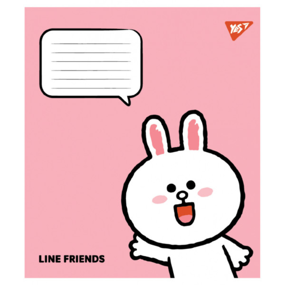Зошит Yes Line Friends Stylish А5 12 аркушів коса лінія (767647)