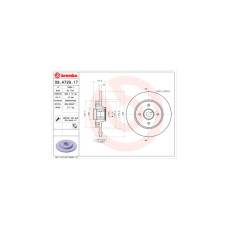 Гальмівний диск Brembo 08.A729.17
