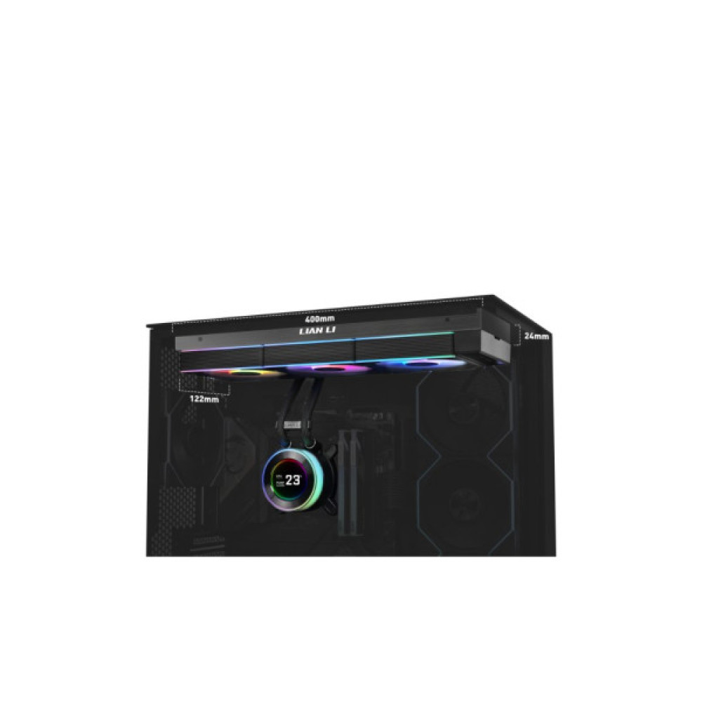 Система рідинного охолодження Lian Li HydroShift II LCD-C 360TL, Black (G89.GHS2LCD36TB.00)