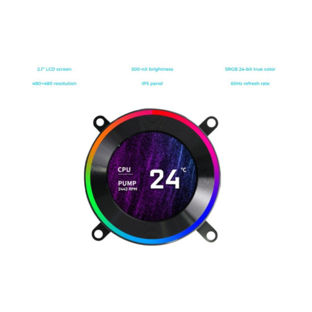 Система рідинного охолодження Lian Li HydroShift II LCD-C 360TL, Black (G89.GHS2LCD36TB.00)
