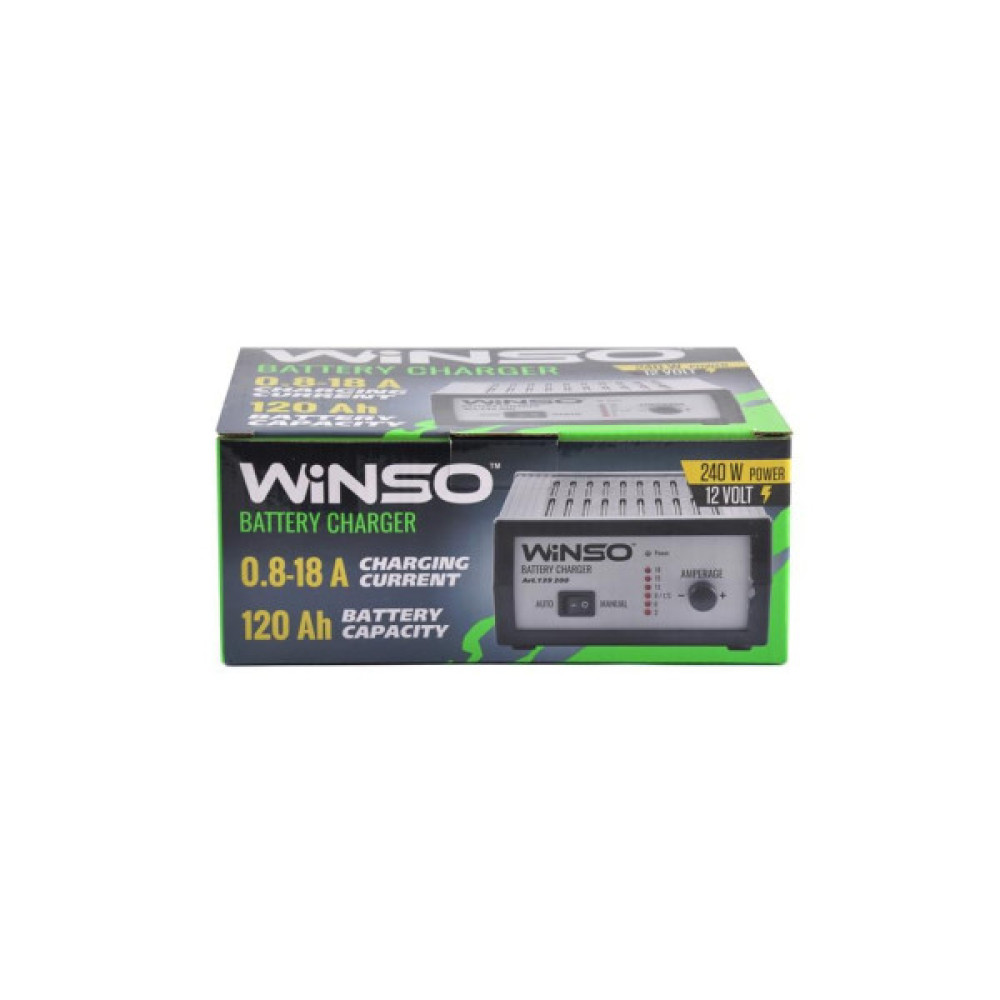 Зарядний пристрій для автомобільного акумулятора WINSO 139200