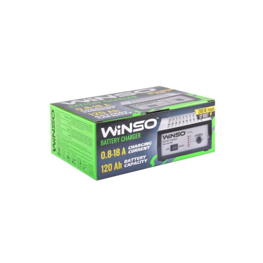 Зарядний пристрій для автомобільного акумулятора WINSO 139200