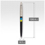 Ручка кулькова Parker JOTTER 17 Originals UKRAINE Black CT BP Тризуб фігурний на тлі прапора (15632_T1026u) Ручка кулькова Parker JOTTER 17 Originals UKRAINE Black CT BP Тризуб фігурний на тлі прапора (15632_T1026u)