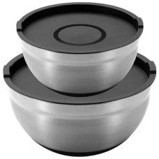 Миска MasterPro Foodies collection набір 2 шт з кришками 20/24 см (BGMP-1553) Миска MasterPro Foodies collection набір 2 шт з кришками 20/24 см (BGMP-1553)