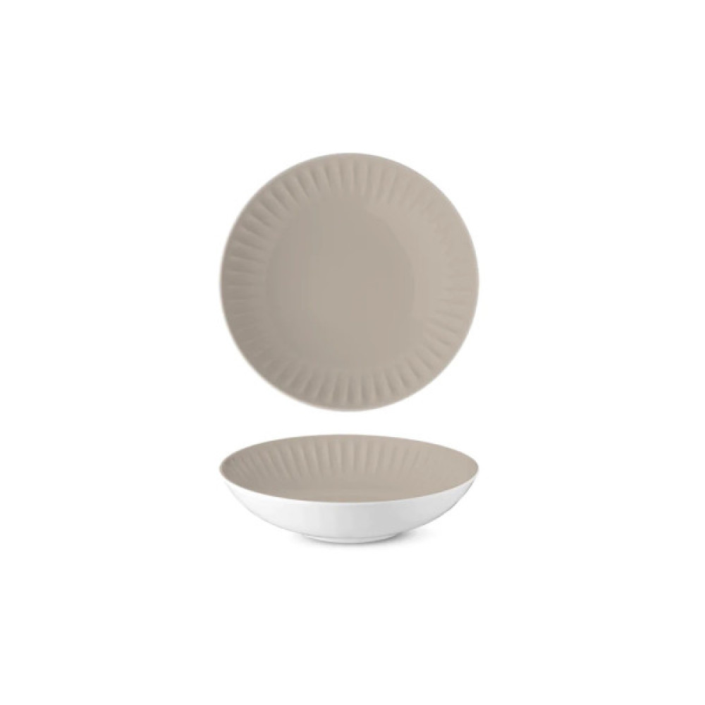 Тарілка G.Benedikt Ribby Color Almond глибока 22 см (RIB1922-X9244)