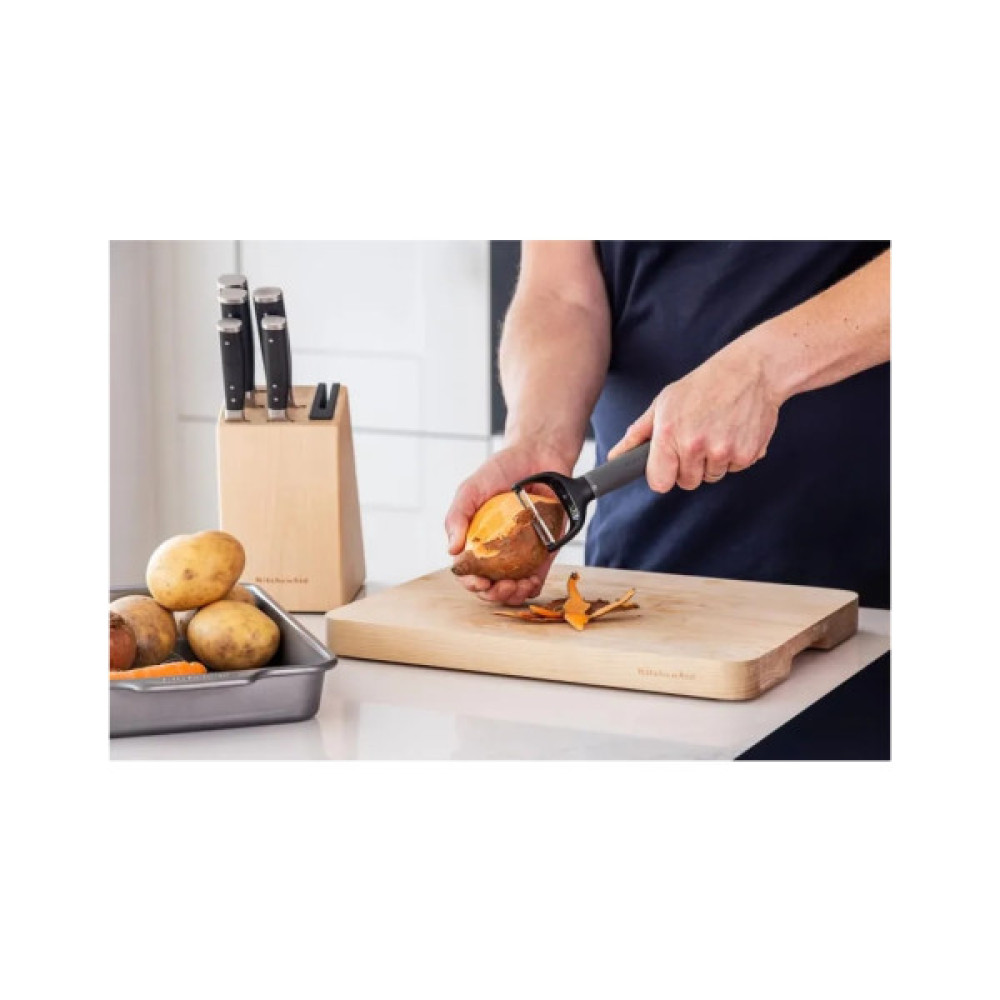 Овочечистка KitchenAid Classic горизонтальна 18 см сірий (KHA145OHCHGG)