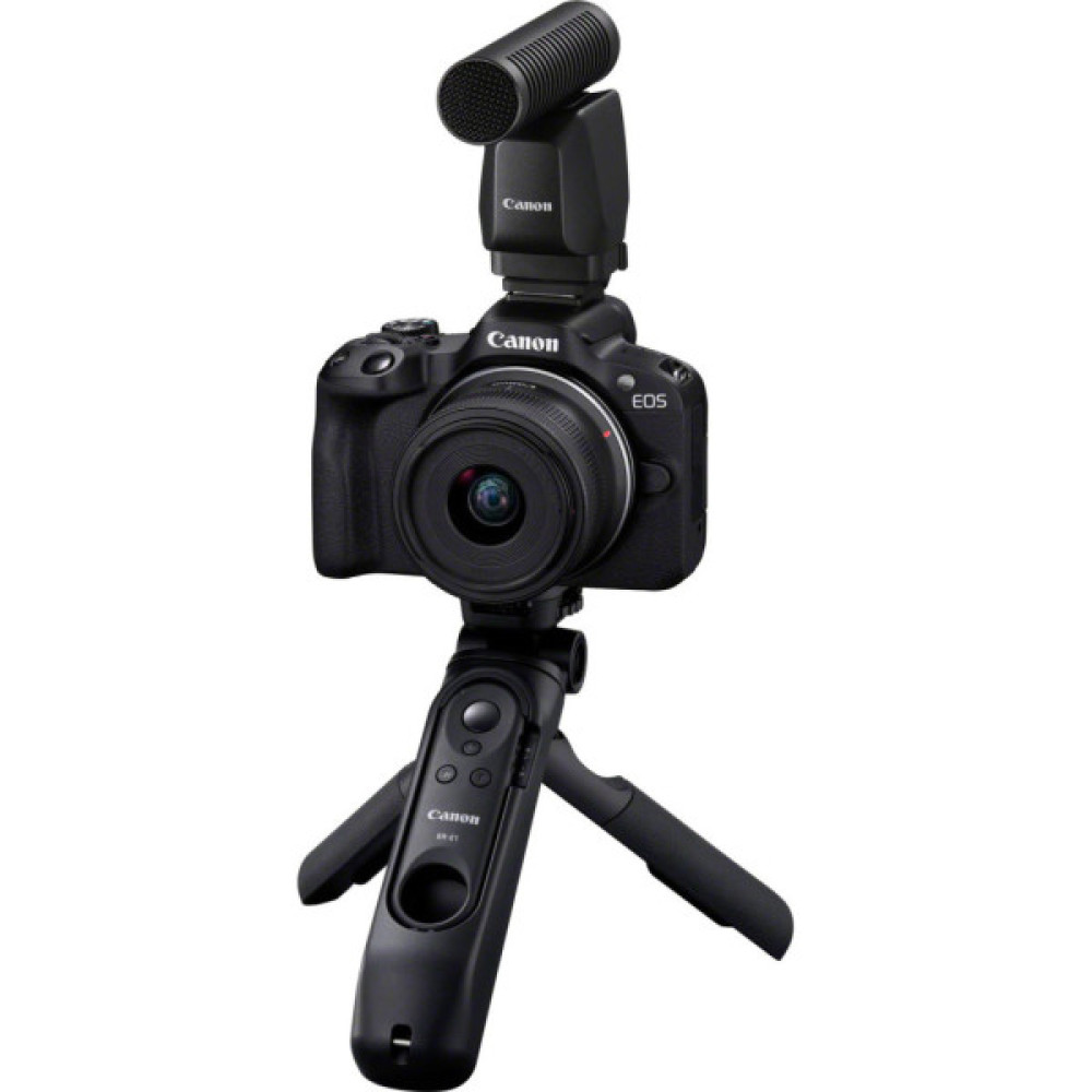 Цифровий фотоапарат Canon EOS R50 + RF-S 18-45 IS STM Black Creator Kit (5811C036)