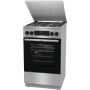 Плита Gorenje комбінована, 70л, 50x60см, метал. кришка, дисплей, чавун, нерж
