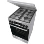 Плита Gorenje комбінована, 70л, 50x60см, метал. кришка, дисплей, чавун, нерж