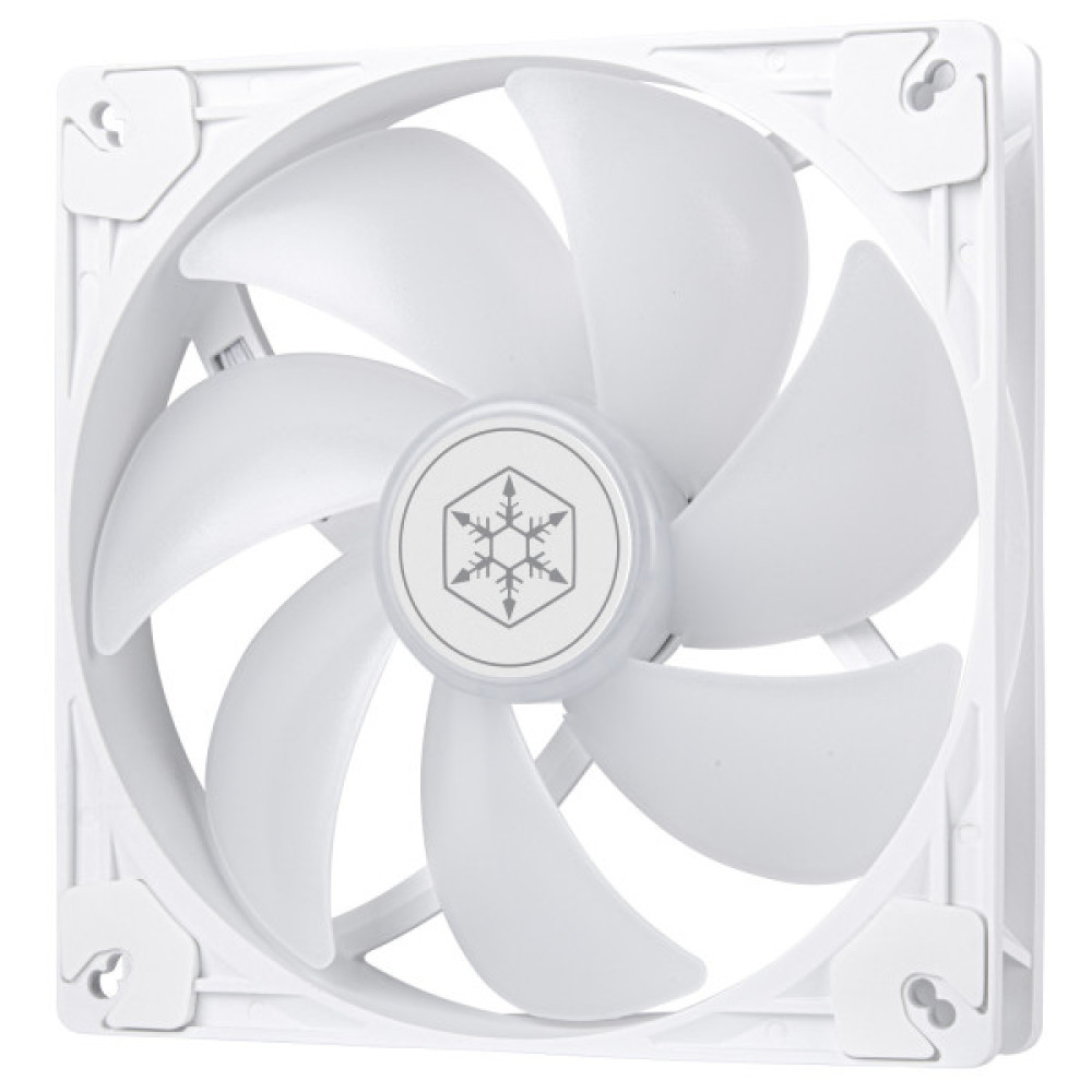 Корпусний вентилятор  SilverStone Vista VS140W ARGB, 140мм, 1600rpm, 4pin PWM, 3pin +5VARGB, 30.8dBa, білий