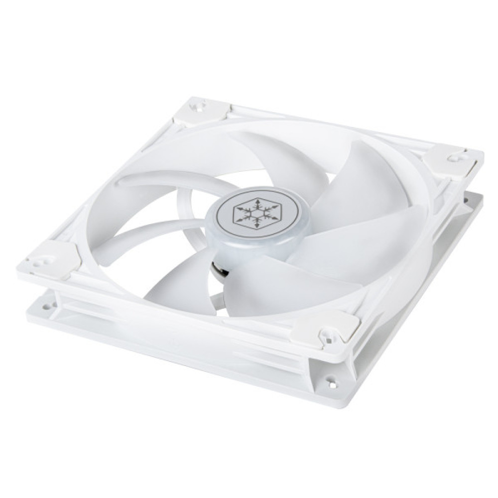Корпусний вентилятор  SilverStone Vista VS140W ARGB, 140мм, 1600rpm, 4pin PWM, 3pin +5VARGB, 30.8dBa, білий