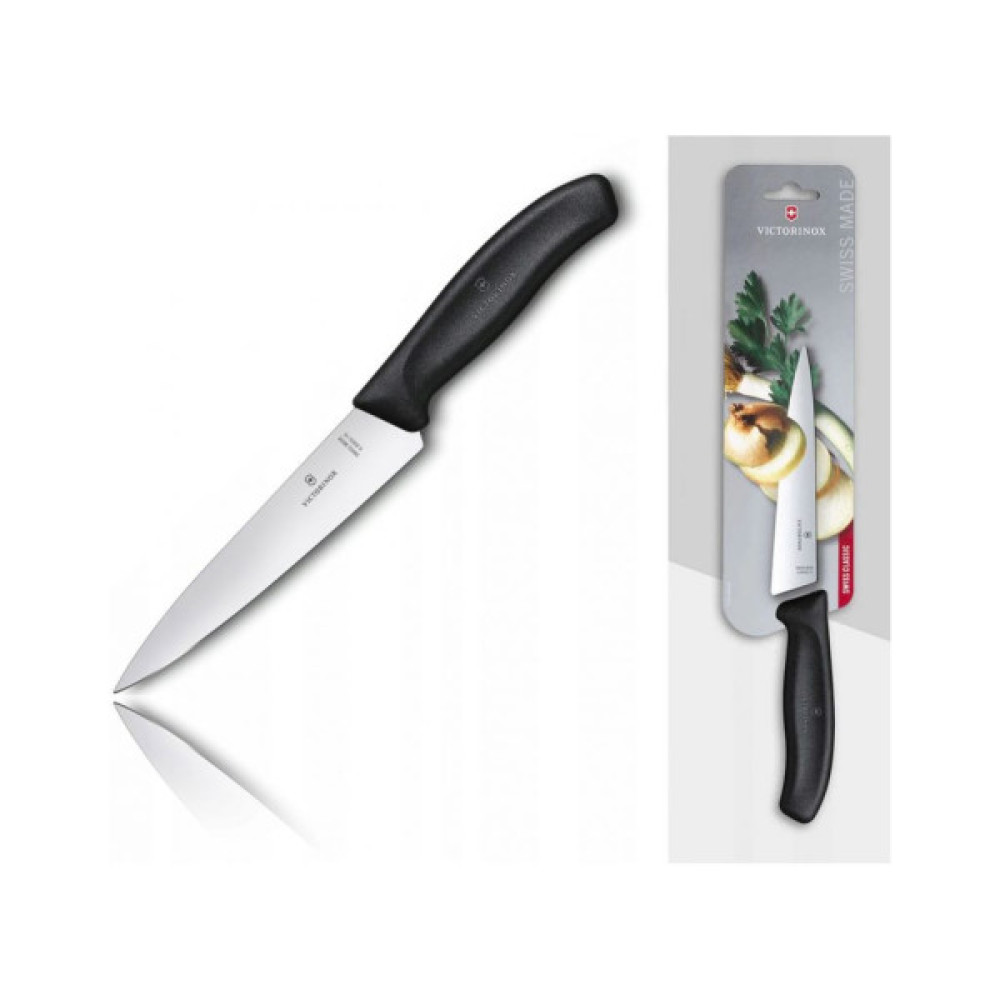 Кухонний ніж Victorinox SwissClassic Kitchen 15 см Black (6.8003.15B) Кухонний ніж Victorinox SwissClassic Kitchen 15 см Black (6.8003.15B)