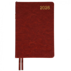 Тижневик Leo planner А5 датований 2026 "City", твердий, коричневий, 368 сторінок (252668)