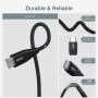 Дата кабель USB-C to USB-C 1.2m USB4.Gen 3 40 Gbps 240W Choetech (XCC-1040) Дата кабель USB-C to USB-C 1.2m USB4.Gen 3 40 Gbps 240W Choetech (XCC-1040)