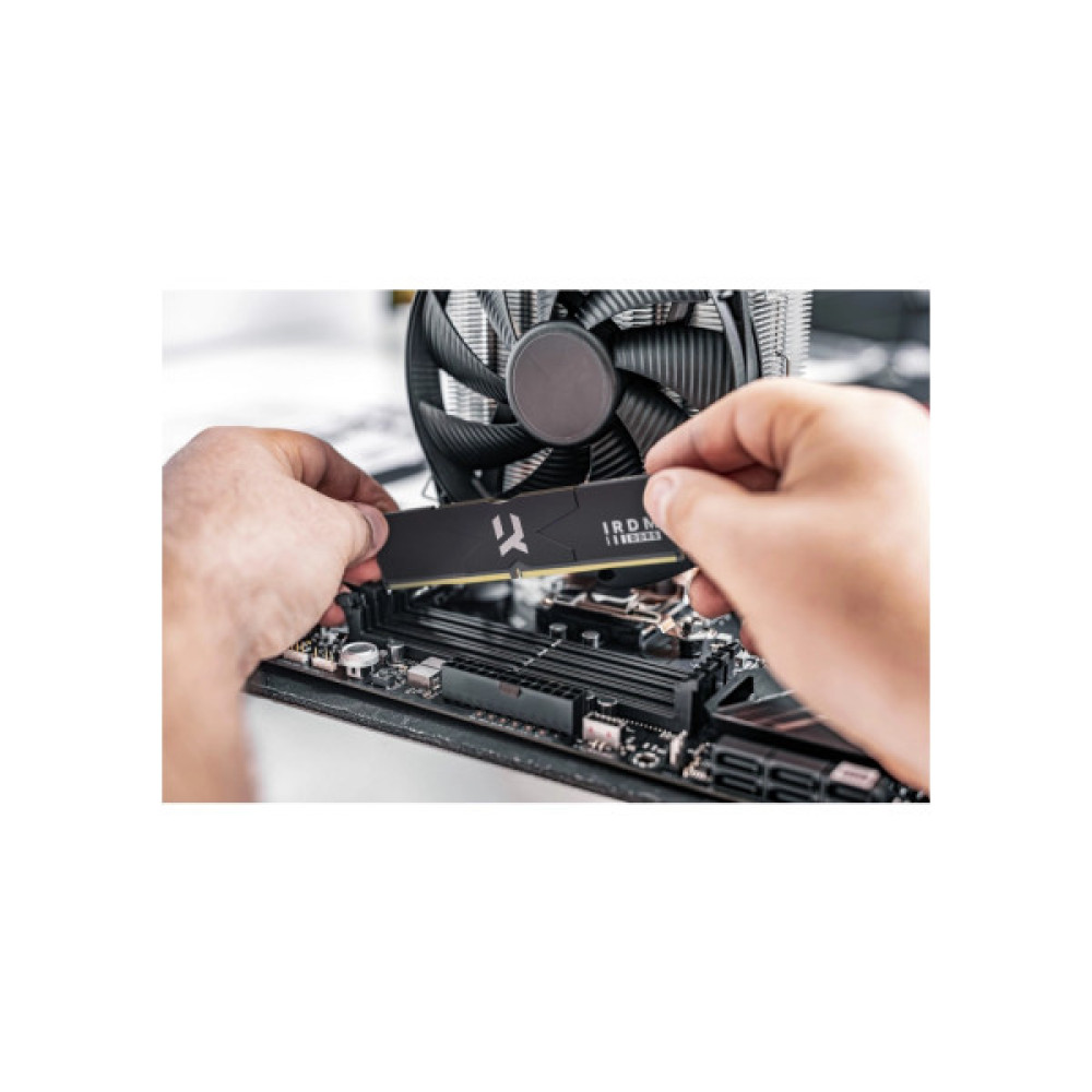 Модуль пам'яті для комп'ютера DDR5 32GB (2x16GB) 6000 MHz IRDM Black Goodram (IR-6000D564L36S/32GDC)