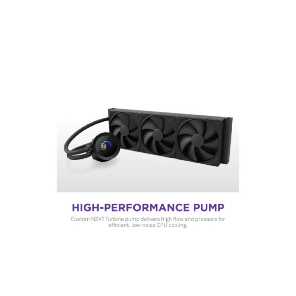 Система рідинного охолодження NZXT Kraken Plus V2 360mm AIO liquid cooler w/Displ (RL-KN360-B2)