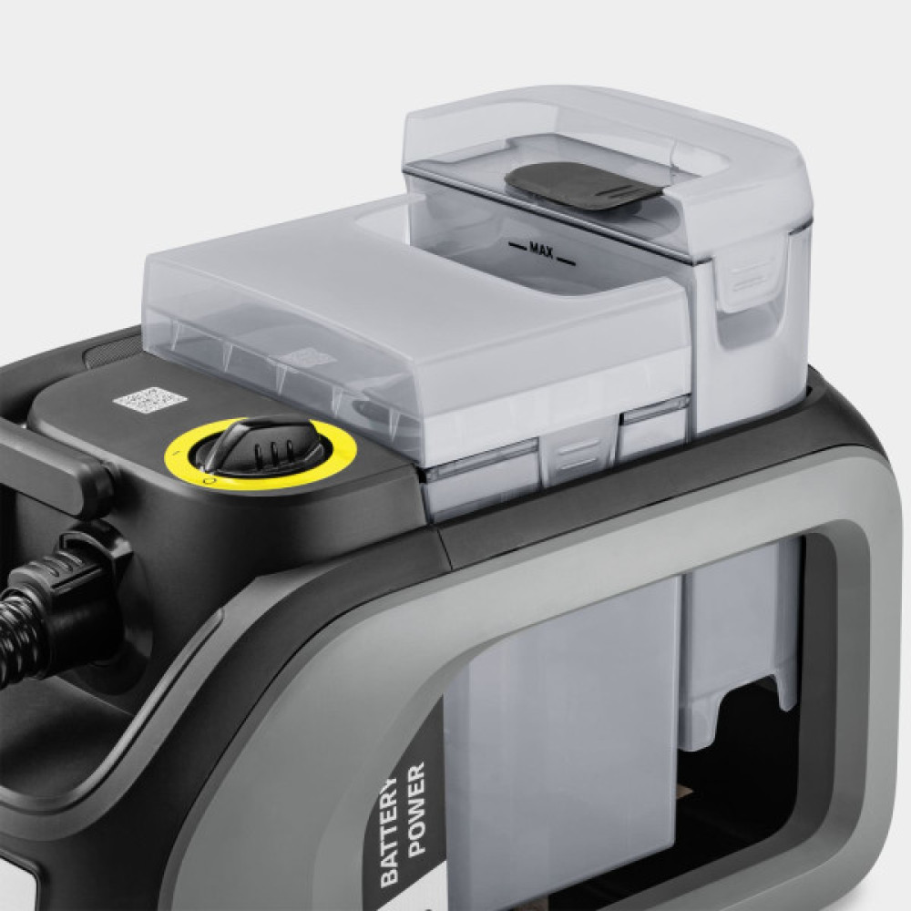 Пилосос професійний акумуляторний Karcher Puzzi 2/1 Bp 36Вт 16кПа контейнер 1.7/2.9л вологе/сухе прибирання  3.74кг