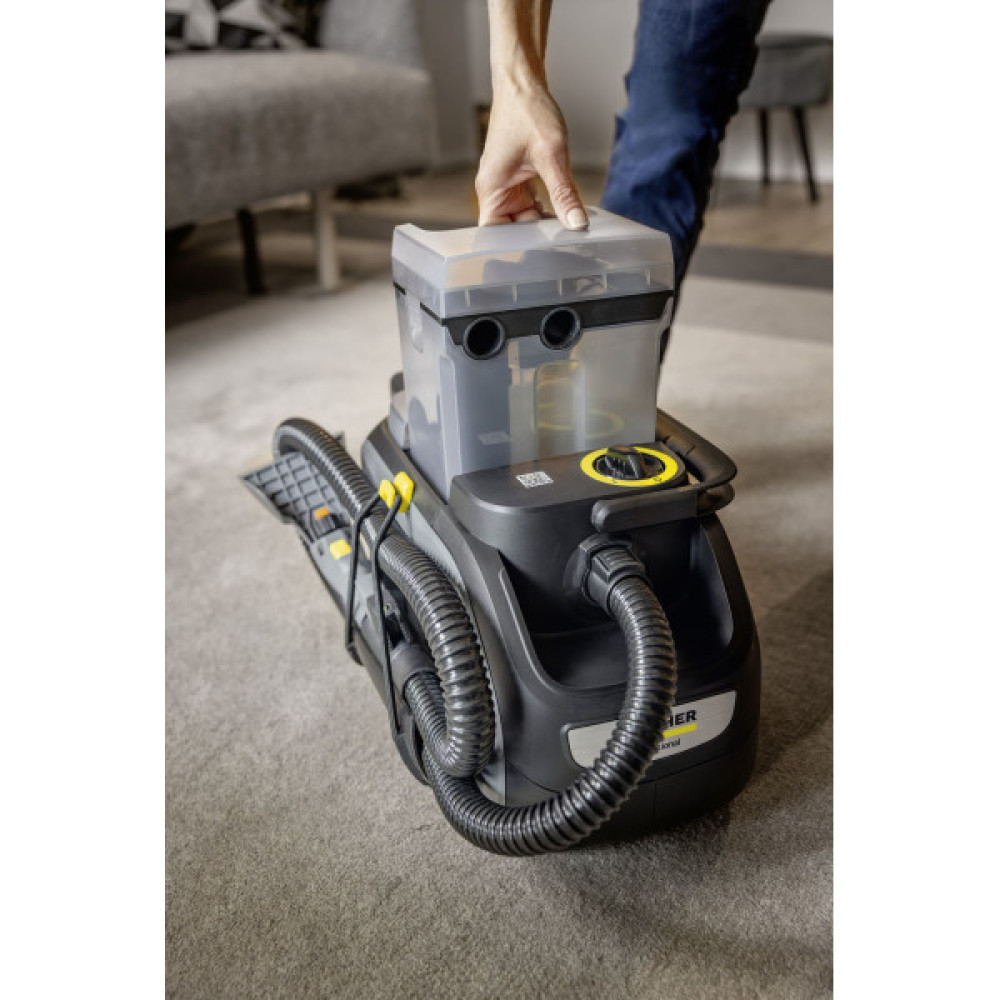 Пилосос професійний акумуляторний Karcher Puzzi 2/1 Bp 36Вт 16кПа контейнер 1.7/2.9л вологе/сухе прибирання  3.74кг