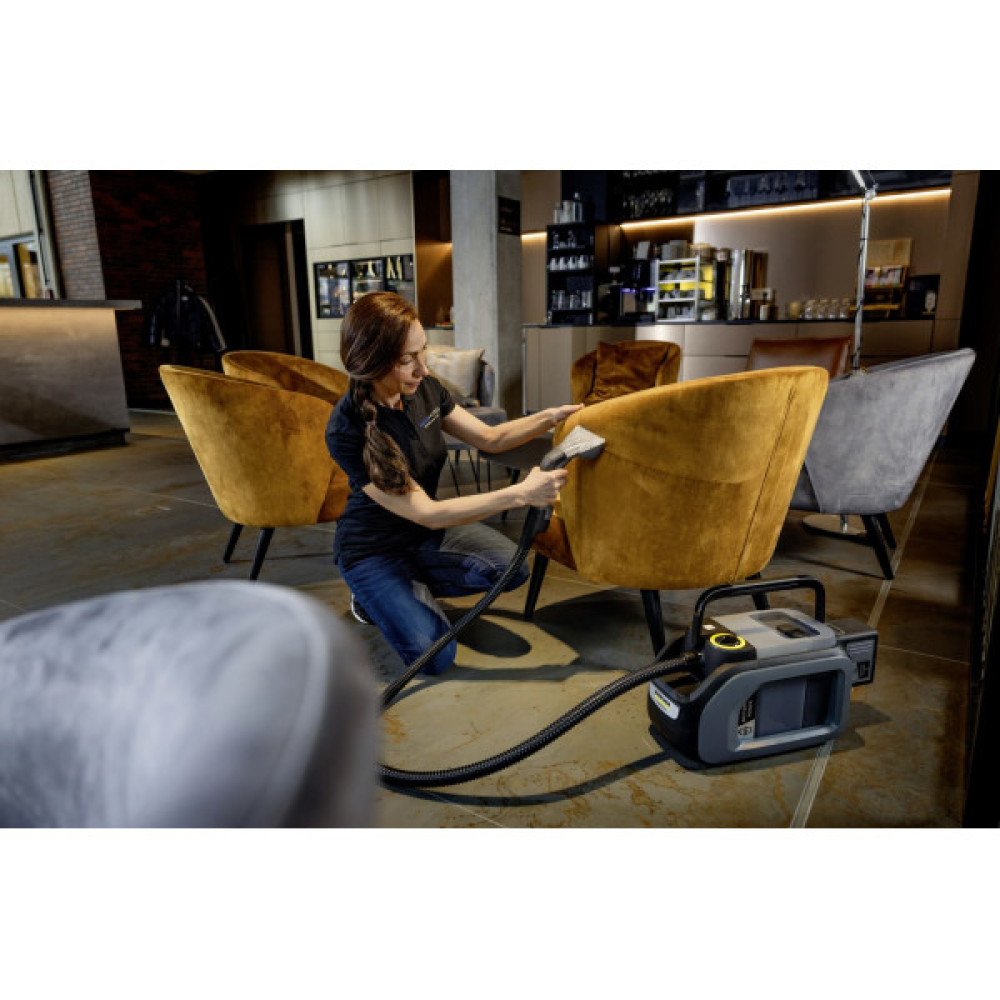 Пилосос професійний акумуляторний Karcher Puzzi 2/1 Bp 36Вт 16кПа контейнер 1.7/2.9л вологе/сухе прибирання  3.74кг