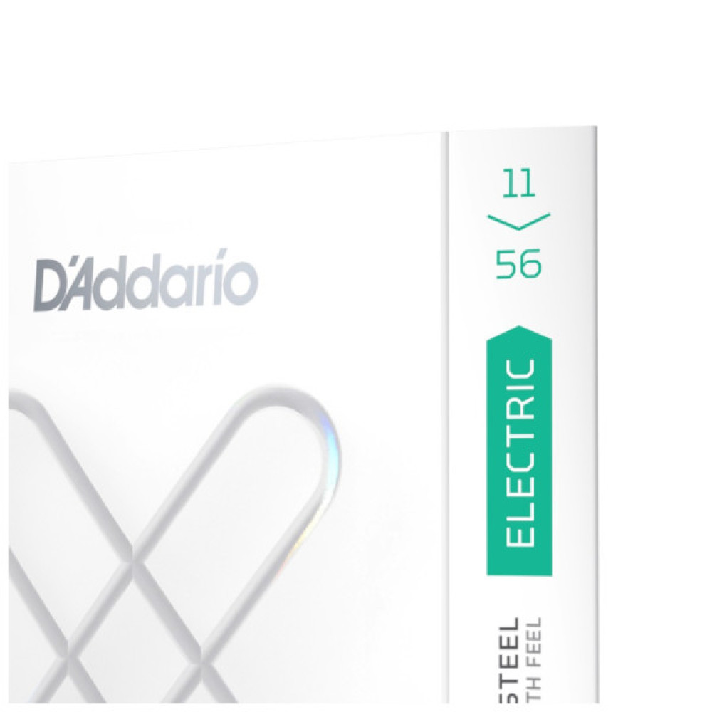 Струни для гітари D'Addario XS Coated Electric Guitar Strings Medium Top / Extra Heavy Bottom (11-56) (XSE1156)