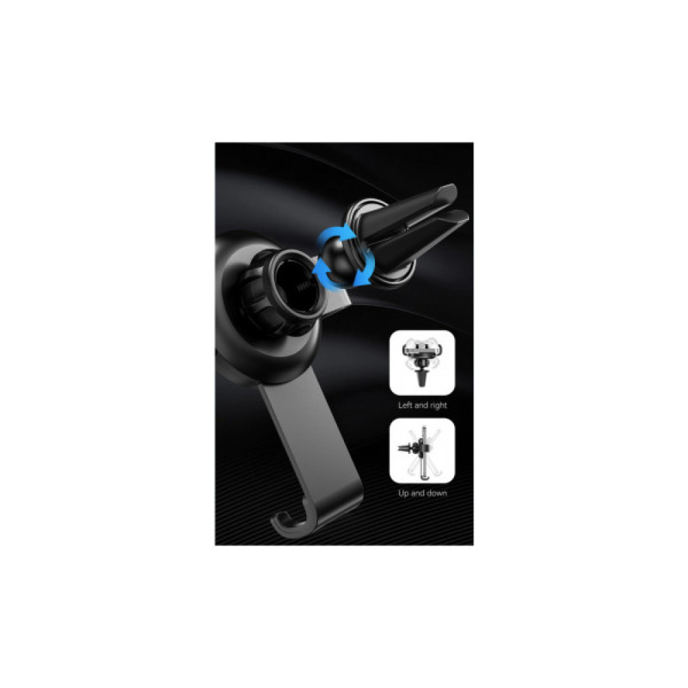 Універсальний автотримач Vention Gravity Duckbill clip Disc Fashion 4.7-7.2" Black (KCSB0)