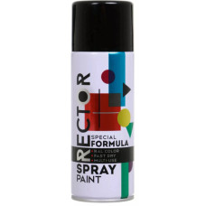 Аерозольна фарба для автомобіля RECTOR універсальна 9005 чорний гл.і 400мл (000013232)