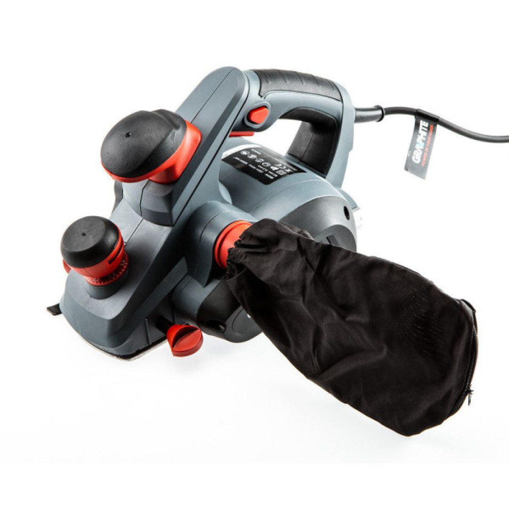 Рубанок GRAPHITE 850Вт 82мм стругання до 3мм 3.1кг