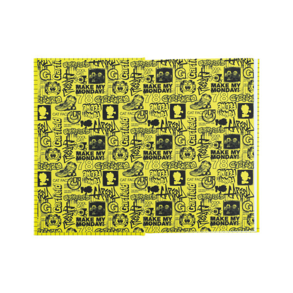 Блокнот Kite А6 Garfield, тверда обкладинка, 80 аркушів, клітинка (GF25-199)