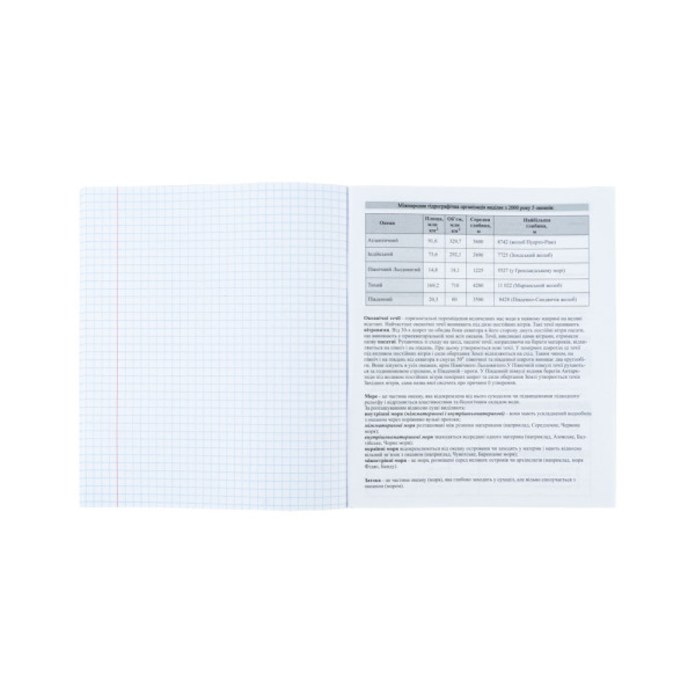 Зошит Kite предметний Neo 48 аркушів, географія клітинка (K24-240-13)