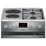 Плита Hansa з комбі. вар. поверхнею, 50х60см, 62л, емаль, газ контр., дисплей, нержавіюча сталь