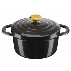 Каструля Tefal Air, з кришкою, 3.1л, алюміній, чорний (E2554404)