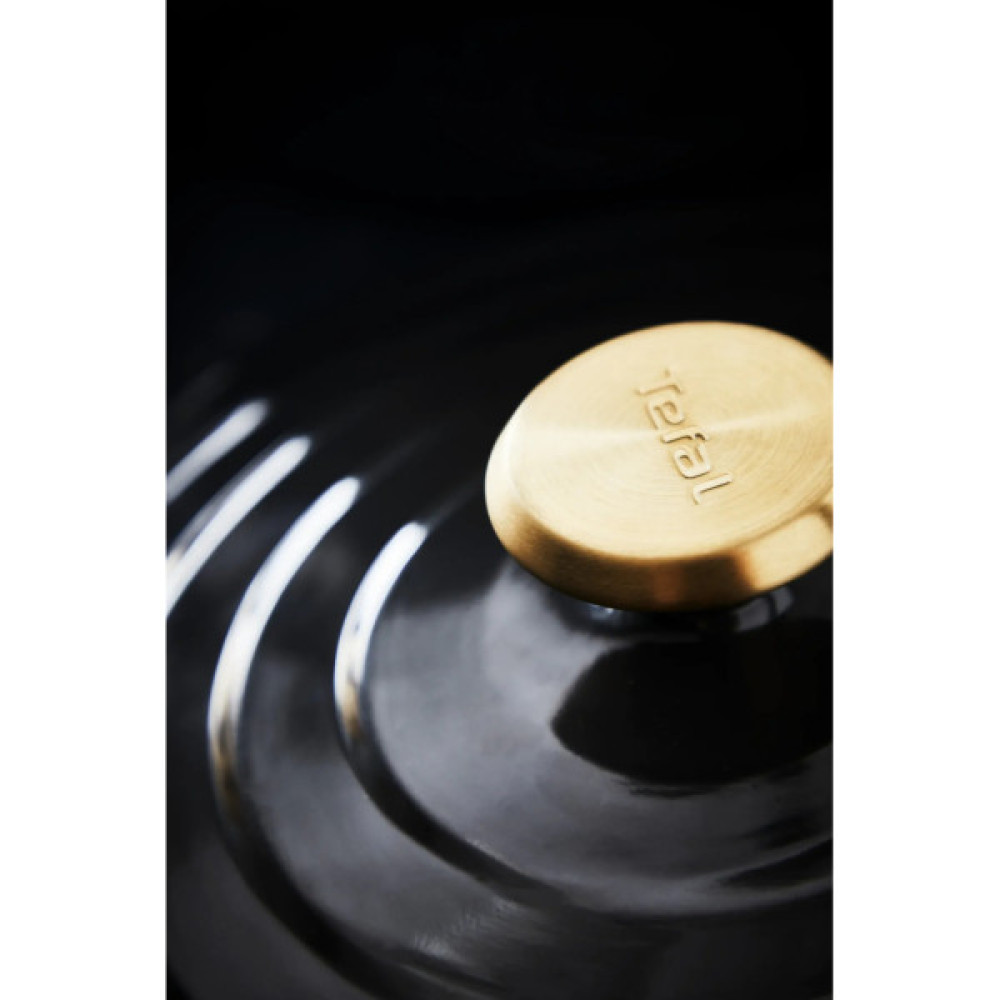 Каструля Tefal Air, з кришкою, 3.1л, алюміній, чорний (E2554404)