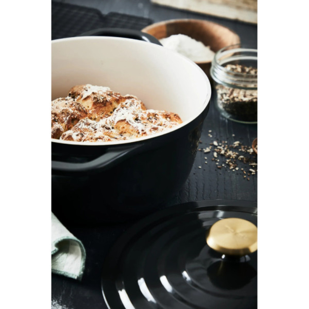 Каструля Tefal Air, з кришкою, 3.1л, алюміній, чорний (E2554404)