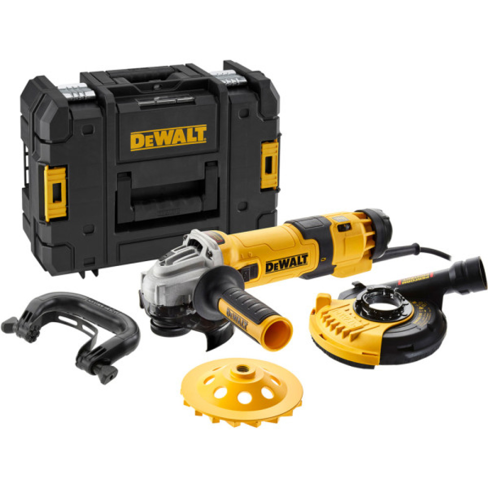 Шліфувальна машина DeWALT 1500 Вт, 2800-10000 об/хв, d=125 мм, кейс (DWE4257KT)