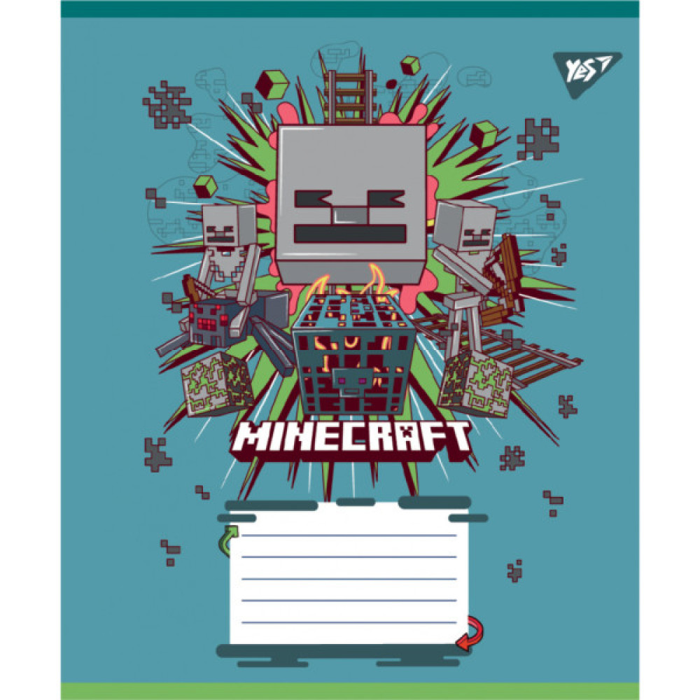 Зошит Yes Minecraft Heroes А5 24 аркушів лінія (767582)