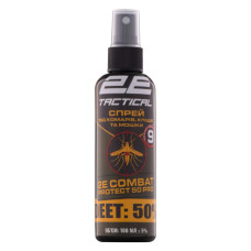Спрей від комах 2E Tactical Combat Protect 50 Pro Від комарів, кліщів та мошки 100 мл (2E-RPLNTDT50-100)