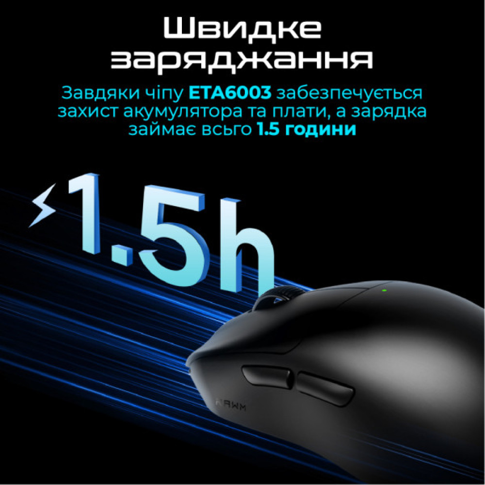 Мишка RAWM ES21 Wireless/Bluetooth White (ES21.white)