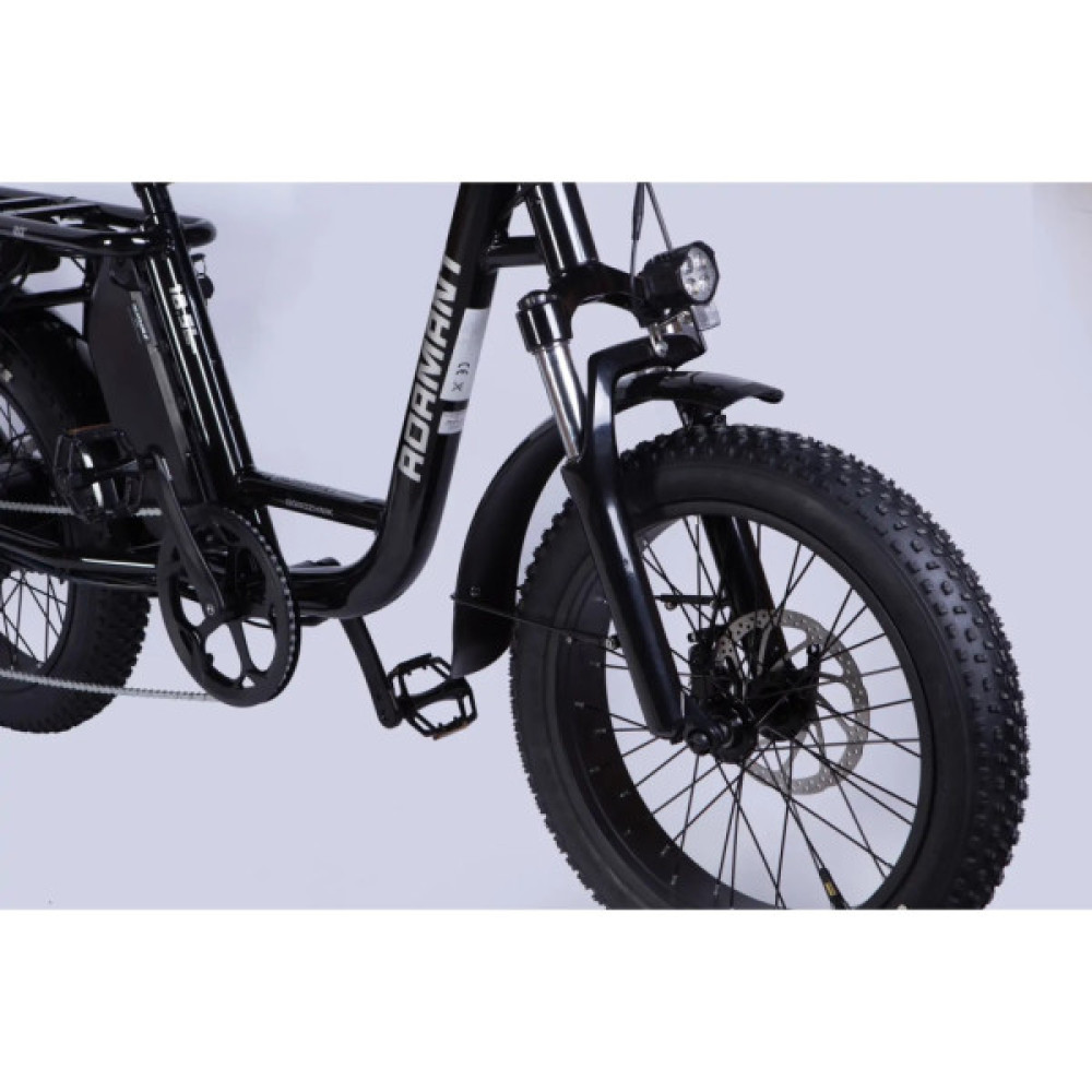 Електровелосипед Dorozhnik 20" ADAMANT HDD рама-18,5" 48B 17.5А*г 750Вт 2026 чорний (ELB-D-20-079)