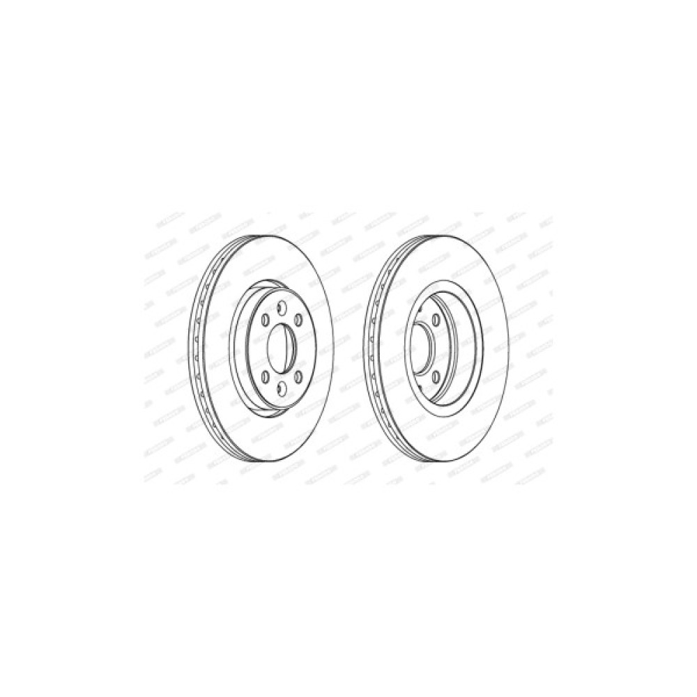 Гальмівний диск FERODO DDF1124