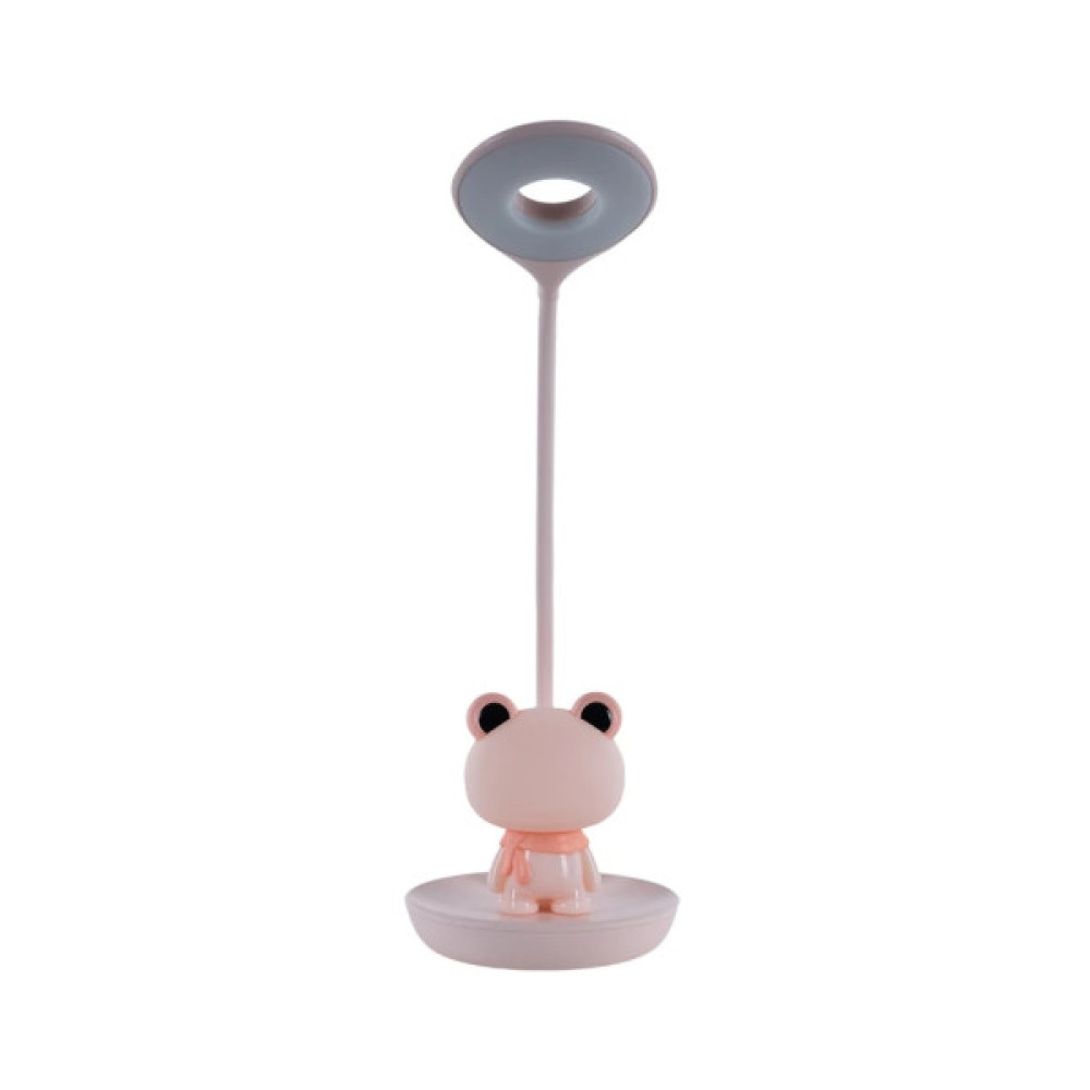 Настільна лампа Kite Froggy LED з акумулятором, рожева (K24-492-3-2)
