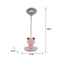 Настільна лампа Kite Froggy LED з акумулятором, рожева (K24-492-3-2)