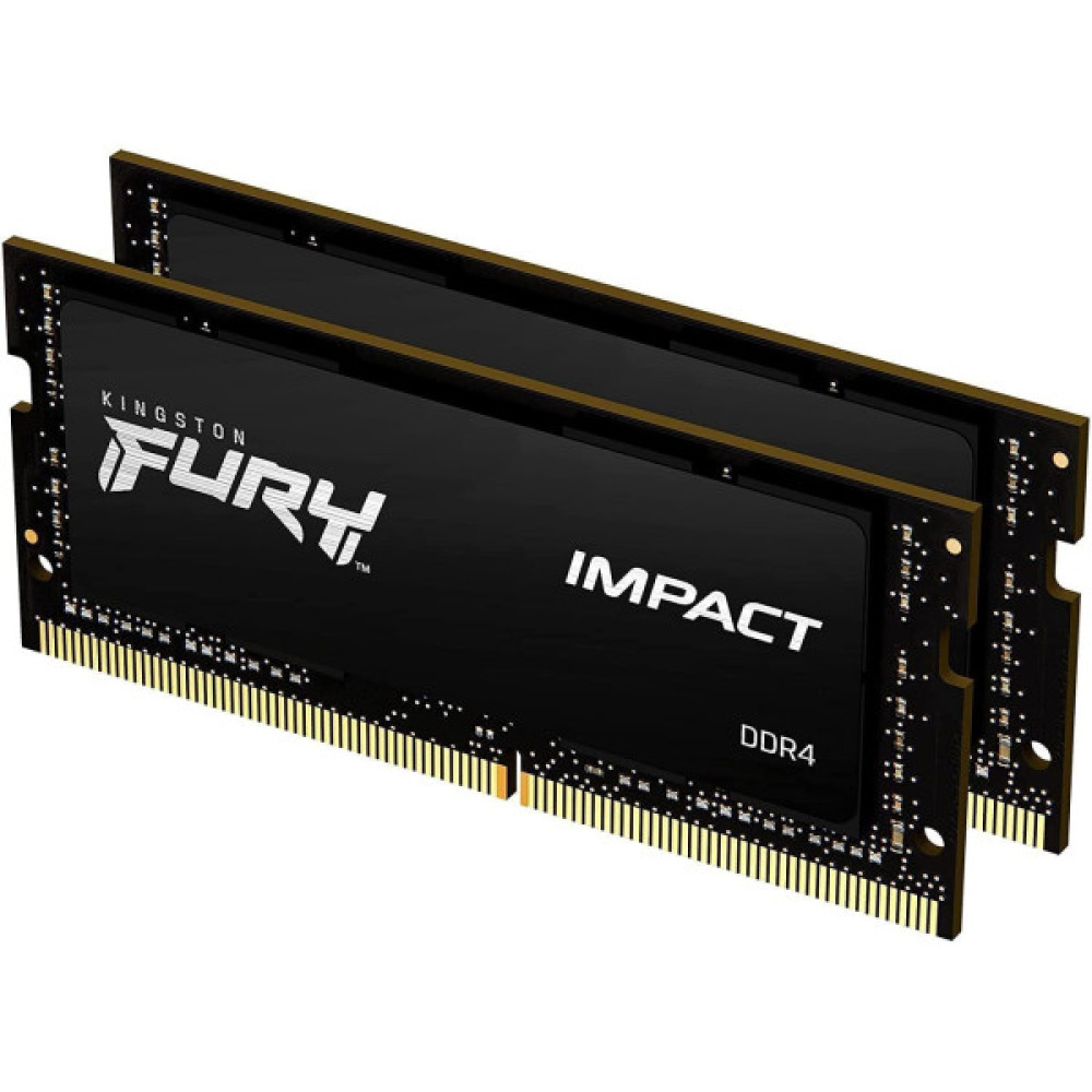 Пам'ять ноутбука Kingston DDR4 16GB KIT (8GBx2) 3200 FURY Impact