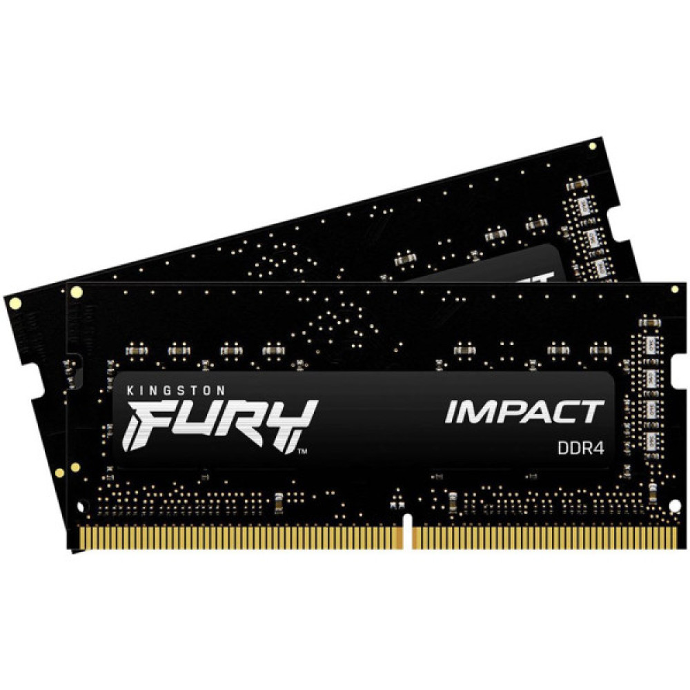 Пам'ять ноутбука Kingston DDR4 16GB KIT (8GBx2) 3200 FURY Impact