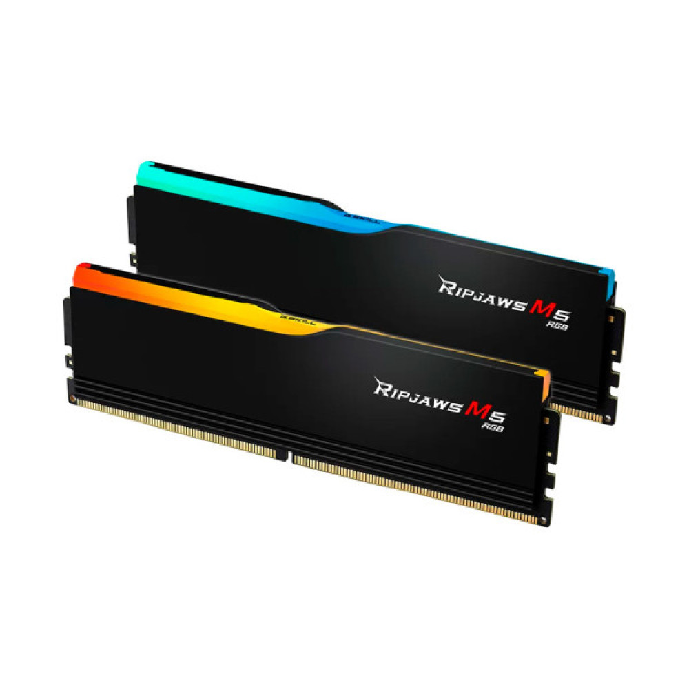 Модуль пам'яті для комп'ютера DDR5 64GB (2x32GB) 6000 MHz Ripjaws M5 RGB Matte Black G.Skill (F5-6000J3238G32GX2-RM5RK)