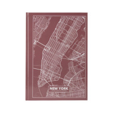Канцелярська книга Axent Maps New York А4 у твердій обкладінці 96 аркушів у клітинку (8422-543-A)