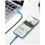 Дата кабель USB-C to Lightning 1.0m 18W 2.1A Cafule Black-Grey Baseus (CATLKLF-G1) Дата кабель USB-C to Lightning 1.0m 18W 2.1A Cafule Black-Grey Baseus (CATLKLF-G1)