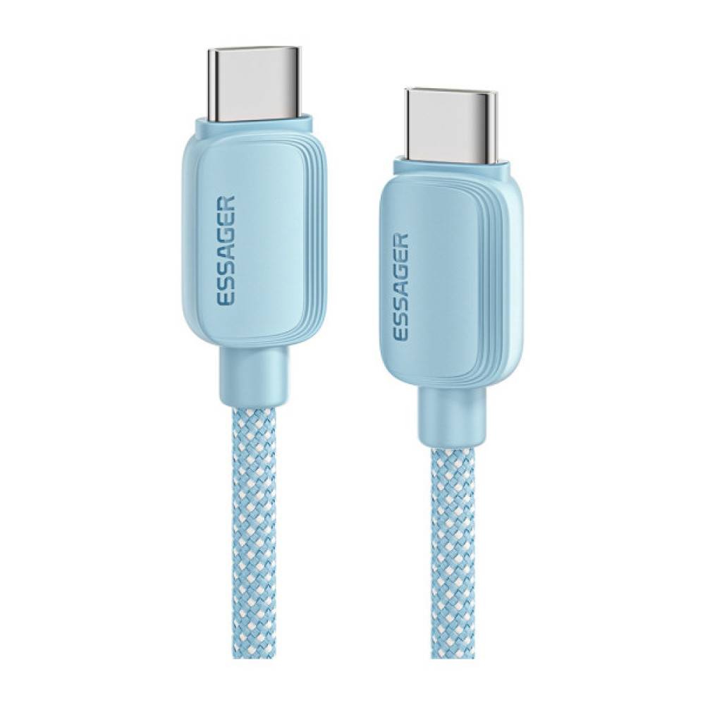 Дата кабель USB-C to USB-C 2.0m 100W blue Essager (EXCTT1-WLA03-P)